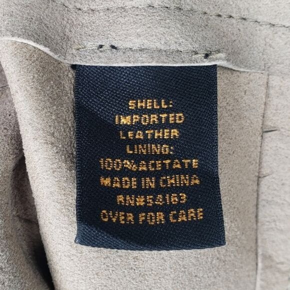 Cole Haan Soft Leather Raw Hem Blazer Size 6 - Picture 7 of 8